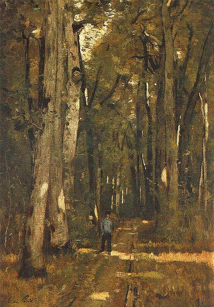 Laszlo Paal In the Forest of Fontainebleau oil painting picture